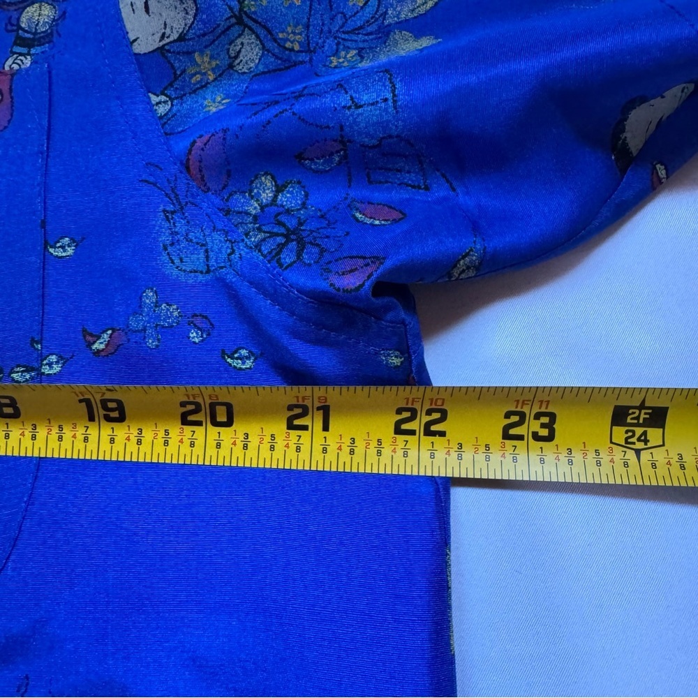 Chico's Design‎ VTG Button-up Blouse Women Size Large Asian-Inspired 100% Silk - Picture 11 of 13